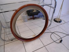 Spiegel Wandspiegel beleuchtet Mid Century Teak Holz 60er70er  (B)