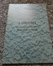 NVA VORSCHRIFT A 250/1/305