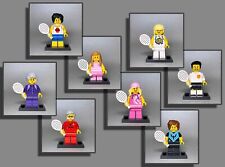 LEGO® Figuren - Tennis Squash Sport Mann Frau Oma Opa Mama Papa Junge Mädchen