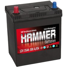 Autobatterie Hammer 12V 35Ah