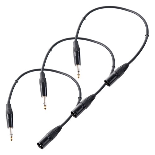 Xlr kabel klinke - 0,5m,
