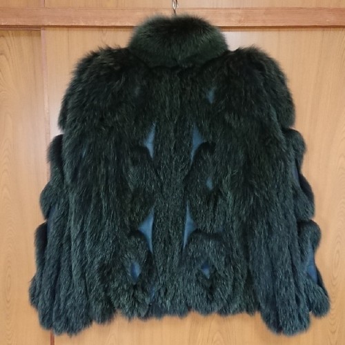 Saga blaufuchs pelzmantel - blaufuchs,