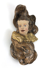 geflügelter Puttenkopf Wolken