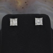 Wert 690 € Brillant Diamant Ohrringe (0,22 carat) in 750 18 Karat Weiß Gold