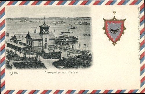 Wappen hansestadt kiel - ak,
