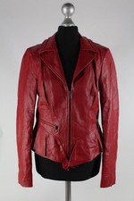 Madeleine rote Leder-Jacke