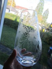 Glasvase mit glasschliff - mit,