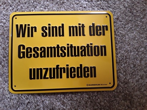 Blechschild 17 - 22, x