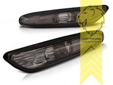 Seitenblinker für BMW E60 E61 E81 E82 E87 E88 E90 E91 E92 X1 E84 schwarz smoke