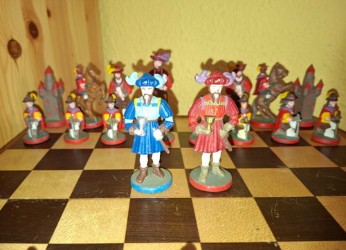 Schachfiguren set aus blei - set,
