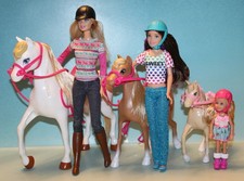 ?Barbie u. ihre Schwestern im Pferdeglück Reitunterricht Barbie,Skipper,Stacy?