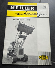 MEILLER 1964 Schaufellader Bagger Frontlader Mitteilungen Baumaschinen Prospekt