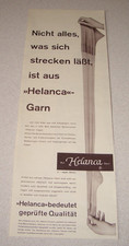 Jahr 1960 orig.Reklame Werbung Helanca Strümpfe Straps-Strümpfe