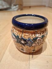 AMPHORA Keramik Vase Cachepot Turn Teplitz 1920 Jugendstil