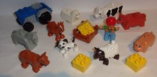 LEGO DUPLO BAUERNHOF TRAKTOR BAUER FIGUREN TIERE BAUERNHOFTIERE KÜHE SCHAFE usw.