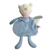 Sigikid Bär Engel Flügel Blau gestreift Schmusetuch Kuscheltuch Flecken