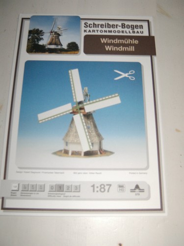 Kartonmodell windmühle 87 - kartonmodell, 1:87