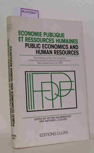 Public economics and human - economics,