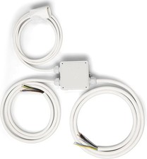 Power Splitter 2m  Stromverteiler Küchen Anschluss Box für Ceranfeld, Backofen