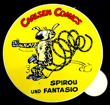 Werbe-Aufkleber Spirou und Fantasio Marsupilami Carlsen Comics 80er Jahre
