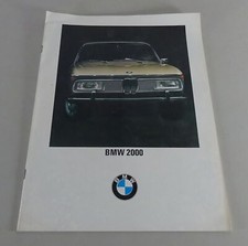 Prospekt / Broschüre BMW 2000