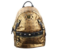 MCM Rucksack Tasche gold