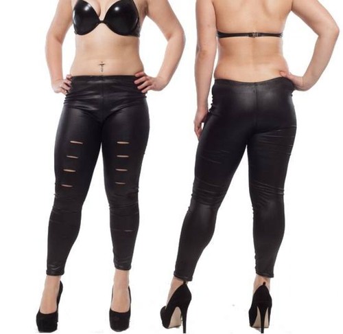 Sexy damen wetlook risse - damen,