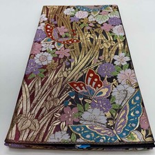 Fukuro Obi Furisode Japanischer Kimono Festkleid Seide Gold Rot 4393