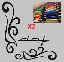 DAF LKW Aufkleber DAF Achse