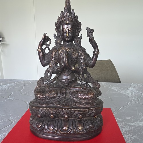 China bronzen gött mit - bronzen, rest