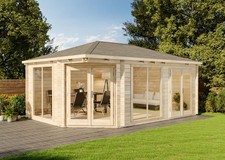 5-Eck Gartenhaus Julia-40 ISO
