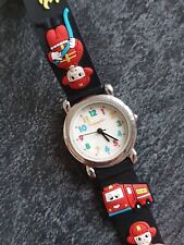 Eichmüller Kinderuhr Quartz * Analog Feuerwehr Motive