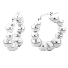 Creolen Kugeln 925er Silber