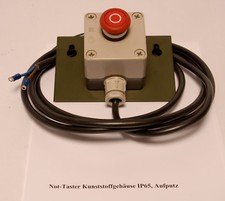 Not-Taster Kunststoffgehäuse IP65, Aufputz  Drucktaster 