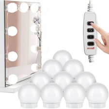 10 LED Spiegelleuchte Make Up Schminktisch 3 Dimmbar USB DIY Lampe Licht Retoo