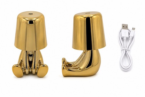 Goldene led tischlampe - goldene,