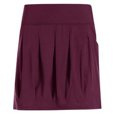 Vishes Damen Faltenrock Bio Baumwolle Einfarbig Schlicht Sportlich Elegant