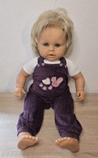 Nette Kunststoff Puppe Zapf Doll 63 cm Schlafaugen Sammler Vintage 