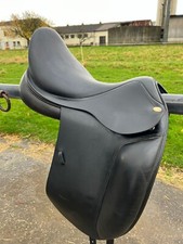 Dressursattel schwarz 5 - schwarz, 17,5