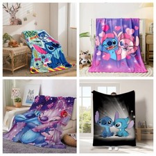 Neu Kinder Decke 3D Stitch Flanelldecke Schlafzimmer Decke Schlafdecke Geschenk