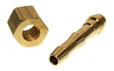 Tülle 6mm + Mutter 1/4 für