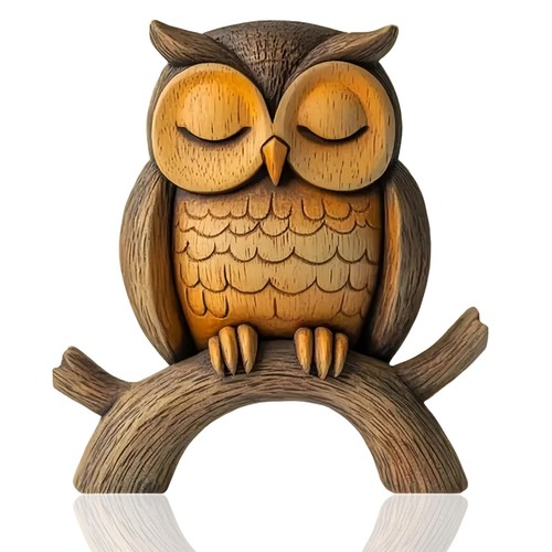 Eule deko holzfigur - deko,