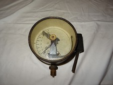 Nostalgie altes Manometer antik 1/2" 15 cm Durchmesser bis 8 bar VDE 