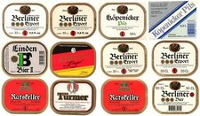 12 alte Bieretiketten BERLIN Bürgerbräu DDR Exportbier *b46