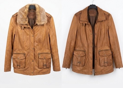 Damen echtlederjacke cognac - echtlederjacke,