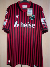 Hannover 96 Heimtrikot  25/26  mit 2. BL-Patch | Rot-Schwarz | XL | Macron |