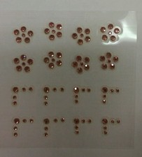 Aufkleber Rosa Edelsteine