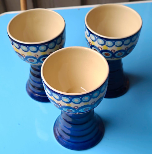 3er set keramik - keramik, weinkelche