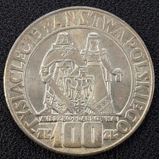 100 zl. Polen Silber Münze