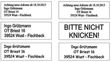 68  Etiketten mit Text Ihrer